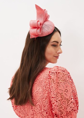 Phase Eight Bow Detail Pillbox Fascinator Hats Pink USA | 2078569-SA